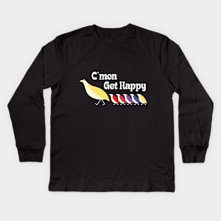 C'mon Get Happy - Vintage Retro Kids Long Sleeve T-Shirt